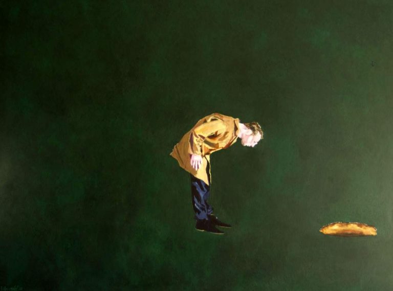 Henry Korwald "beyond the small abyss", 2020, Öl auf Leinwand, 160x120 cm, 1.800,00 €