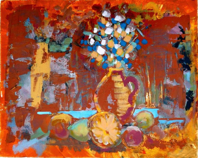 Michael Wahl "Jazzfarben" (2017) | Acryl auf Leinwand | 40x50 cm