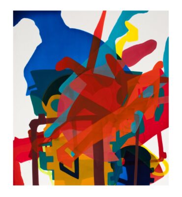 Anna Roberta Vattes "o.T." 2013 | Acryl & Tusche auf Holz, Reproduktion als Digitaldruck - signiert und nummeriert Nr. 1 v.100, 37x34 cm